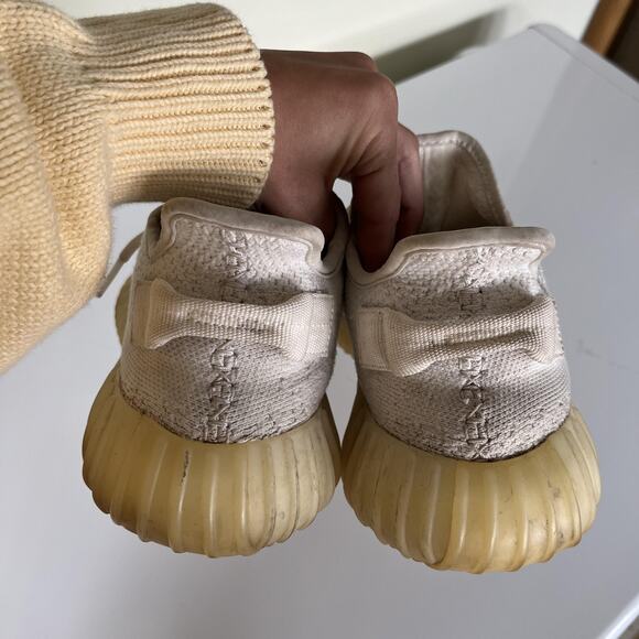adidas Yeezy Boost 350 V2 Shoes Mens Size 8.5 Cream Tan Beige Primeknit Boost - Picture 6 of 12